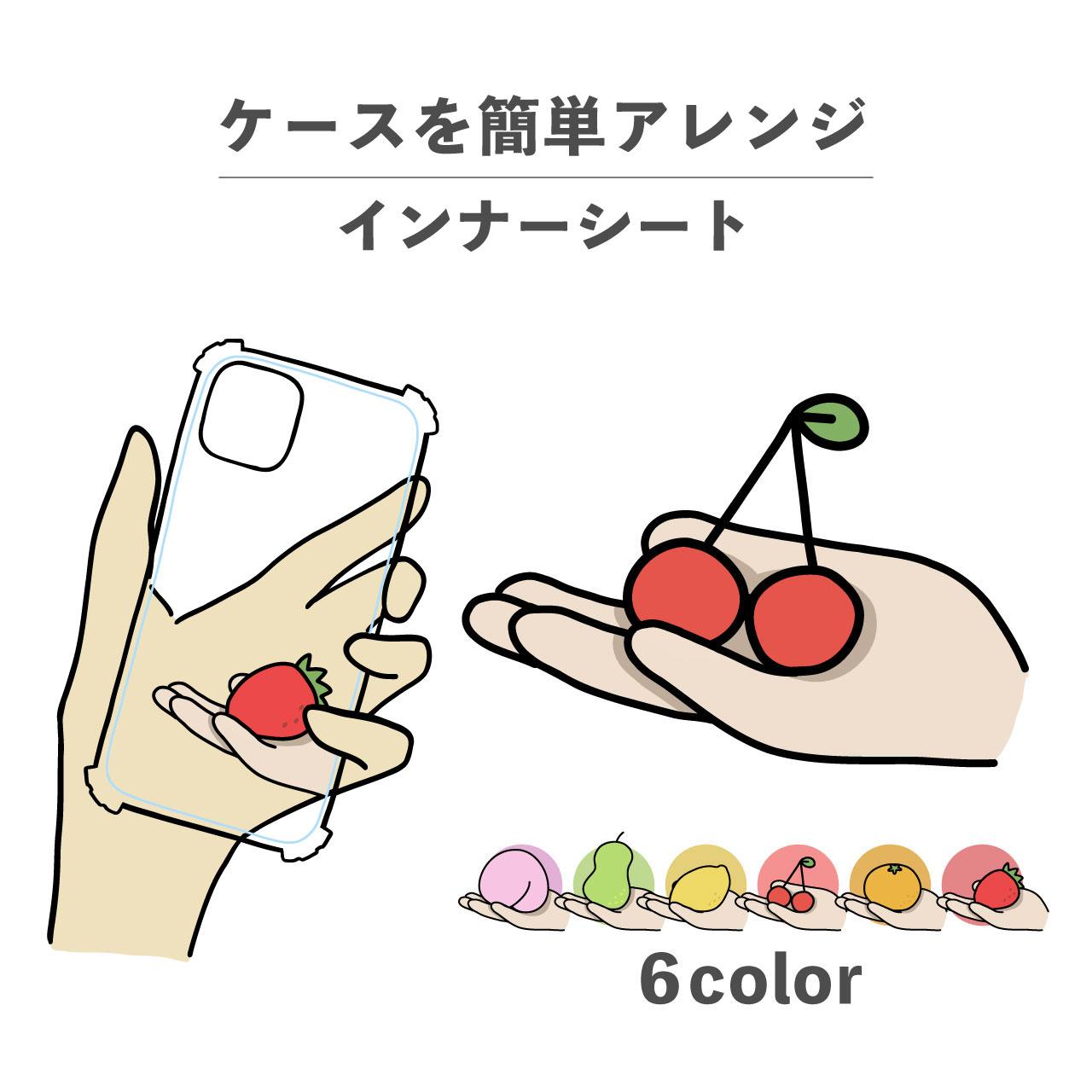 フルーツ 食べ物 イラスト 手書き インナーシート 推し活 デコ NLFT-BKFM-01e1枚目の画像